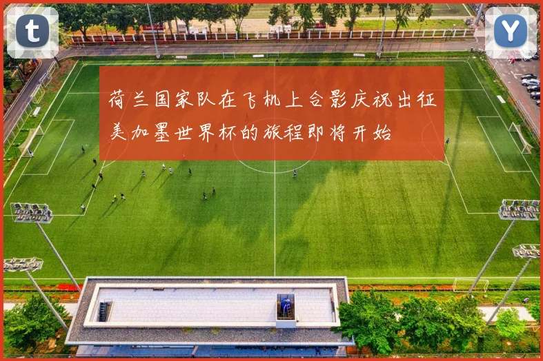 荷兰国家队在飞机上合影庆祝出征美加墨世界杯的旅程即将开始